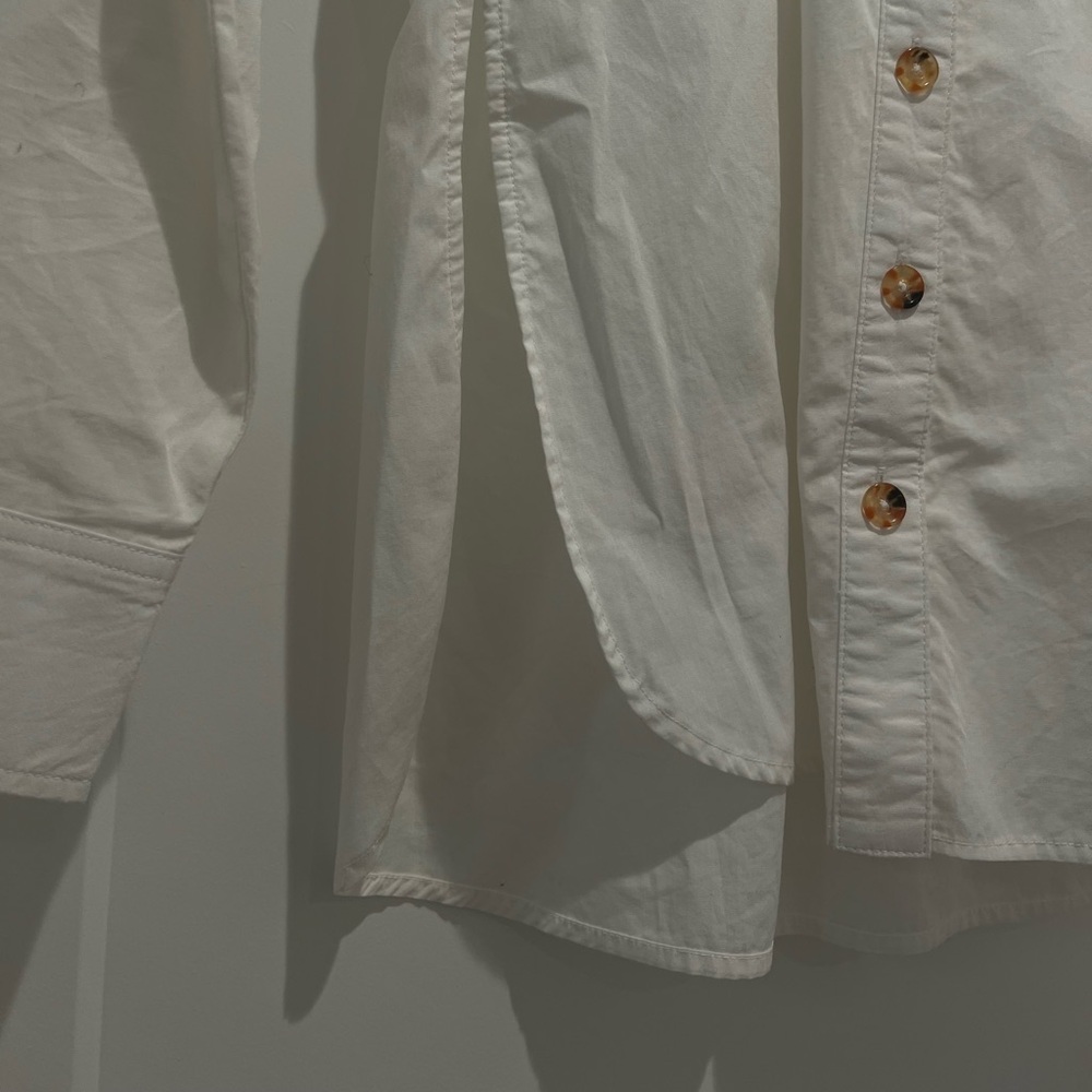 Back Beat Co. White Button Down Shirt - 100% Organic Cotton - Picture 3 of 6